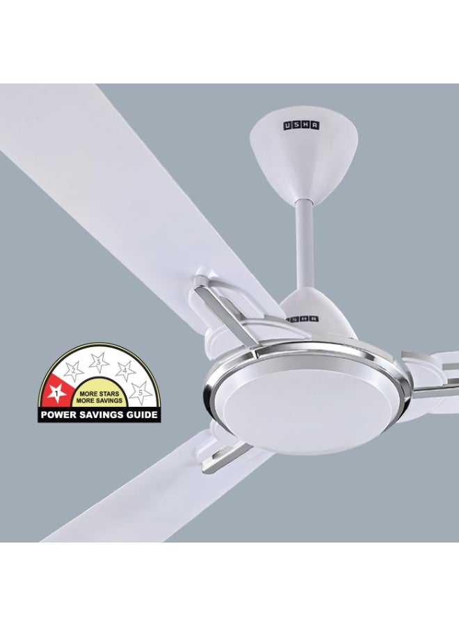 USHA Striker One 1200mm | BEE Star Rated |High Speed Decorative Ceiling Fan | 2 Year Warranty | (Pearl White) Pack of 1 - Image 5